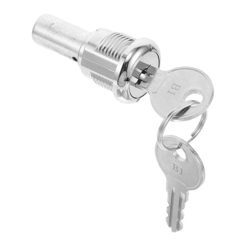 KICHOUSE 1 Set of Metal Gumball Machine Lock Vending Machine Lock and Key Set Safe Lock Replacement for Candy Dispenser Coin Vending Lock Universal Machine Keys - Image 1